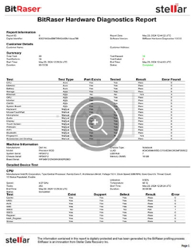 Download BitRaser Drive Eraser Sample Certificate