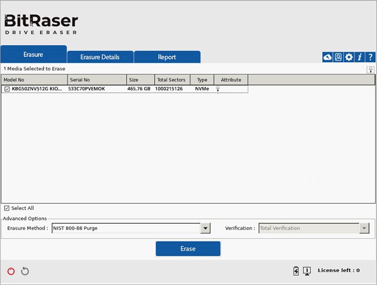 Download BitRaser Drive Eraser ISO from Cloud Console