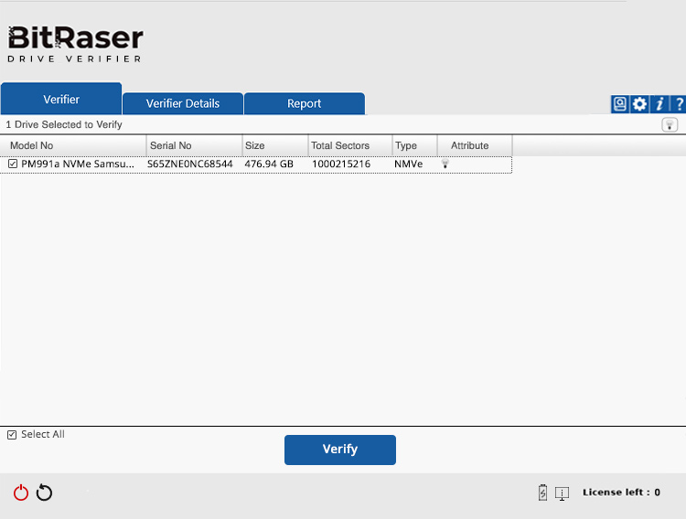 BitRaser Cloud Console download section with the BitRaser Drive Eraser cloud variant option highlighted