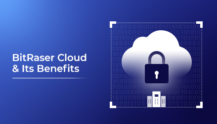 Secure cloud storage with a lock icon representing data protection.