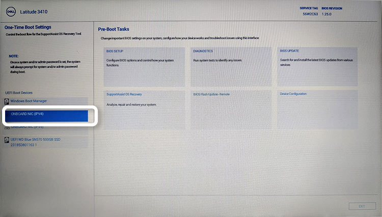 Boot-Menu-Select-Onboard-NIC-IPV4