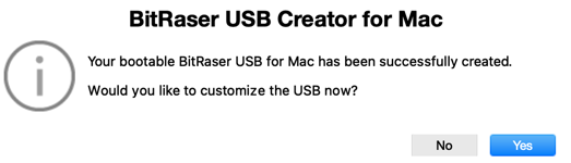 BitRaser USB Creator Customize USB Screen