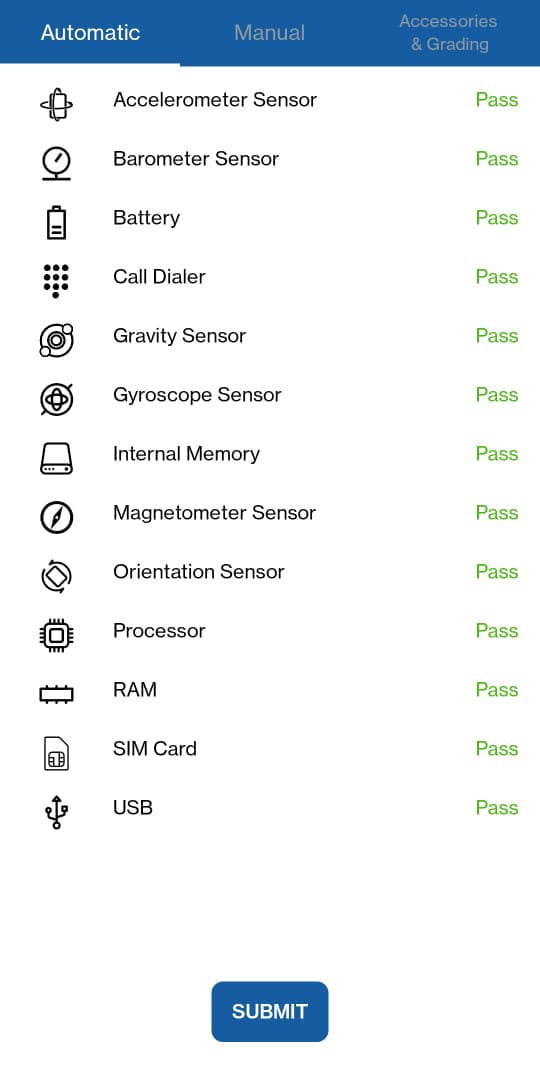 BitRaser Mobile Automatic Test Result Summary Screen