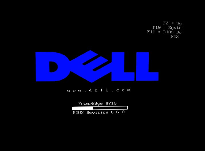 Dell PowerEdge R 710 Start Screen